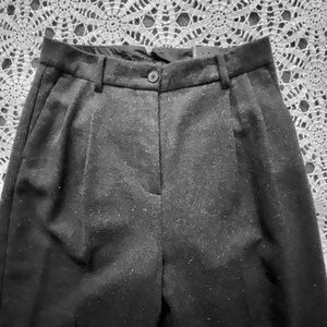 Frank & Oak Gertrude Charcoal/Grey Wool Pants